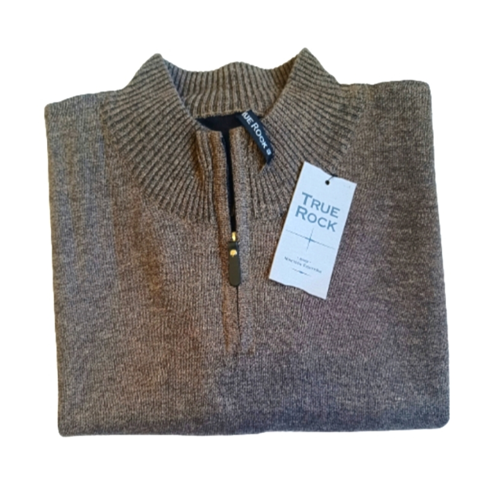 True Rock Men's Big & Tall Size Mock Neck  Sweater Size 4X